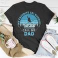 Mens Bddj Vintage My Favorite Ski Buddies Call Me Dad Fathers Day T-Shirt Funny Gifts