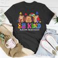 Be Kind Hedgehog Puzzle Pieces Funny Autism Awareness Gifts Unisex T-Shirt Unique Gifts