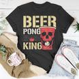 Beer Pong King Alkohol Trinkspiel Beer Pong T-Shirt Lustige Geschenke