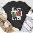 Best Dad Ever Fathers Day Portuguese Flag Portugal Gift For Mens Unisex T-Shirt Unique Gifts