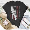 Best Dad Ever Poppy American Flag For Dad T-Shirt Funny Gifts