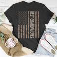 Best Grandpa Ever Us American Flag Funny Grandpa Fathers Day Gift For Mens Unisex T-Shirt Funny Gifts