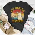 Mens Best Rabbit Dad Ever Vintage Rabbit Lover Best Bunny Dad Eve T-Shirt Funny Gifts