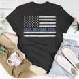 Best Stepdad Ever American Flag Patriotic Fathers Day Gift For Mens Unisex T-Shirt Funny Gifts