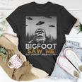 Bigfoot Saw Me And Nobody Believes Him Funny Bigfoot Selfie Unisex T-Shirt Unique Gifts