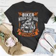 Biker Werden Nicht Grau Das Ist Chrom Motorrad Ironie T-Shirt Lustige Geschenke