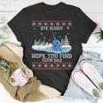 Byebuddyhopeyou Find Your Dad Whale Ugly Xmas Sweater Unisex T-Shirt Unique Gifts