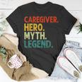 Caregiver Hero Myth Legend Retro Vintage Hausmeister T-Shirt Lustige Geschenke