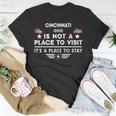Cincinnati Ohio Ort Zum Besuchen Bleiben Usa City T-Shirt Lustige Geschenke