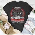 Clay Family Crest Clay Clay Clothing ClayClay T Gifts For The Clay Unisex T-Shirt Funny Gifts