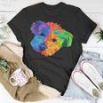 Colorful Bichon Frize Dog Digital Art Unisex T-Shirt Unique Gifts