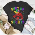 Crawfish Shut Up And Suck It Mardi Gras Fat Tuesdays T-Shirt Funny Gifts
