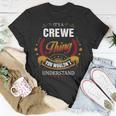 Crewe Family Crest Crewe Crewe Clothing CreweCrewe T Gifts For The Crewe Unisex T-Shirt Funny Gifts
