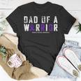 Crohns Disease Awareness Dad Of A Warrior Vintage T-Shirt Funny Gifts