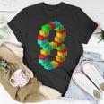 Cute Block Building 8Th Birthday Gift 8 Years Old Boys Girls V2 Unisex T-Shirt Unique Gifts