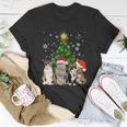 Cute Cat Christmas Tree Cat Lover Xmas Cat Mom Gift Unisex T-Shirt Unique Gifts