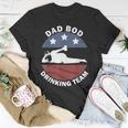 Dad Bod Drinking Team American Us Flag Vintage Fathers Day T-Shirt Funny Gifts