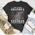 Im A Dad Grandpa And A Veteran Nothing Scares Me Vintage T-Shirt Funny Gifts