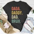 Mens Dada Daddy Dad Bruh Fathers Day Dad Life Vintage T-Shirt Funny Gifts