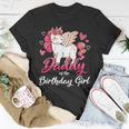 Daddy Of The Birthday Girl Father Gifts Unicorn Birthday Unisex T-Shirt Unique Gifts