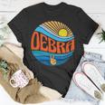 Debra Vintage Sunset Debra Groovy Batikmuster T-Shirt Lustige Geschenke