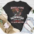 Desert Storm VeteranVeteran Proud For Fathers Day T-Shirt Funny Gifts