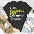 Didgeridoo Spruch Australien I Like Beer Didgeridoo T-Shirt Lustige Geschenke