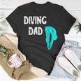 Mens Diving Dad Springboard Swimming Platform Diver Papa Dive T-Shirt Funny Gifts