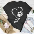 Dog Paw Heart Baby Dogs - Dog Paws Hearts Dog Paw Print Unisex T-Shirt Unique Gifts