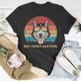 Dog Vintage Best Husky Dad EverFathers Day Gifts Unisex T-Shirt Funny Gifts