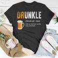 Drunkle Like A Normal Uncle Only Drunker Funny Beer Gift For Mens Unisex T-Shirt Unique Gifts