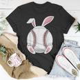 Easter Bunny Baseball - Funny Easter Baseball Rabbit Ears Unisex T-Shirt Unique Gifts