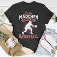 Echte Mädchen Spielen Basketball Spruch Baketballerin T-Shirt Lustige Geschenke