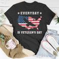 Everyday Is Veterans Day Proud American Flag T-shirt Personalized Gifts