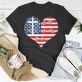 Faith Family Freedom Heart - 4Th Of July Patriotic Flag Unisex T-Shirt Unique Gifts