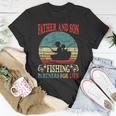 Father Son Fishing Partners For Life Vintage Dad Matching T-Shirt Funny Gifts