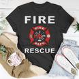 Fire Rescue Fire Fighter Fireman Kids Youth Adult Boys Girls T-Shirt Funny Gifts