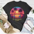 Florida St Pete Beach Colorful Palm Trees Beach Unisex T-Shirt Unique Gifts