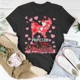 Funny Papillon Is My Valentine Dog Lover Dad Mom Boy Girl Unisex T-Shirt Unique Gifts