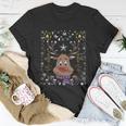 Funny Reindeer Xmas Deer Snowflakes Family Ugly Christmas Gift Unisex T-Shirt Unique Gifts
