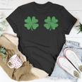 Funny Shamrock Boobs St Patricks Day Unisex T-Shirt Unique Gifts