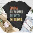 Gianna The Best Woman Myth Legend Funny Best Name Gianna Unisex T-Shirt Funny Gifts