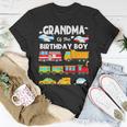 Grandma Of The Birthday Boy Transportation Birthday Train Unisex T-Shirt Unique Gifts