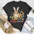 Happy Easter Cute Bunny Bearded Dragon Easter Eggs Basket Unisex T-Shirt Unique Gifts