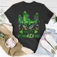 Happy St Pat Rex DayRex Dinosaur Green Plaid Patricks Day Unisex T-Shirt Funny Gifts