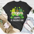 Happy St Patricks Day Irish Shamrock Love Lucky Leaf T-Shirt Funny Gifts