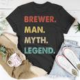 Herren Bierbrauer Mann Mythos Legende T-Shirt Lustige Geschenke