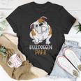 Herren Bulldoggen Papa Hundehalter Englische Bulldogge T-Shirt Lustige Geschenke