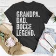 Herren Grandpa Dad Bocce Legend Opa Papa Boccia Legende T-Shirt Lustige Geschenke