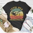 Herren Level Opa Freigeschaltet Vatertag T-Shirt Lustige Geschenke